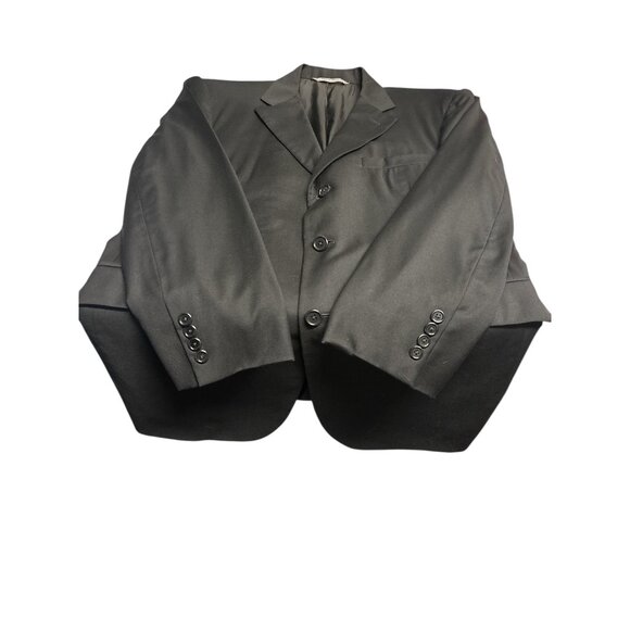 Mens Black Suit Jacket 40R Super 110s Fabric By Ing. Loro Piana & C Italy 2-Butt - Picture 10 of 11